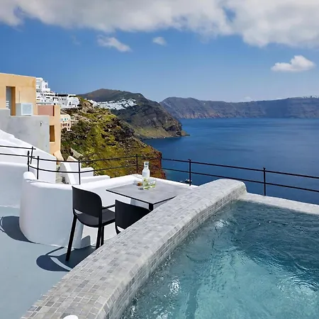 Deluxe 1 Bedroom Cave Outdoor Hot Tub Santorini 伊亚